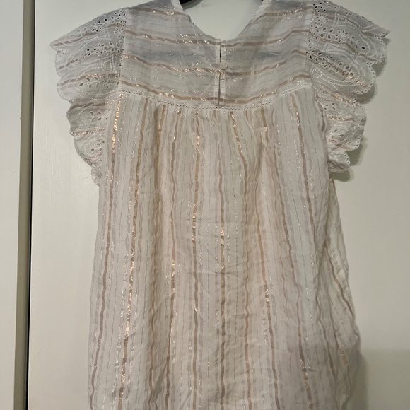 NWOT Matilda Jane Good Hart Ruffle cap sleeve top size S - Picture 5 of 6